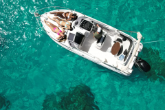 Sunbathing during a day charter in Malta